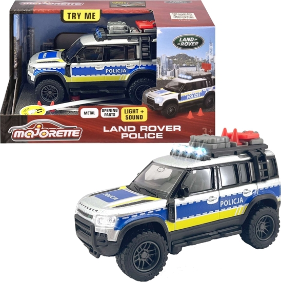 Picture of Majorette Pojazd Policja Land Rover wiato/dwik