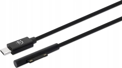 Attēls no Manhattan Manhattan nabíjecí kabel, Surface Connect to USB-C Charging Cable (M/M), 15 V / 3 A, 1.8m, erná