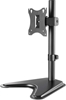 Picture of Manhattan TV & Monitor Mount, Desk, Tilt/Swivel/Rotation, 1 screen, Screen Sizes: 10-27", Black, Stand Assembly, VESA 75x75 to 100x100mm, Max 7kg, Lifetime Warranty