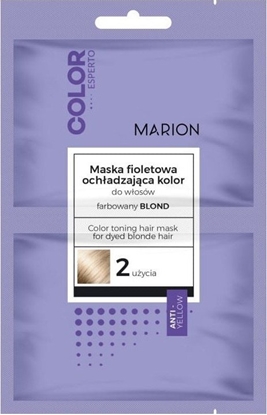 Attēls no Marion Marion Color Esperto maska fioletowa ochadzajca kolor do wosów farbowanych na blond 2x20ml