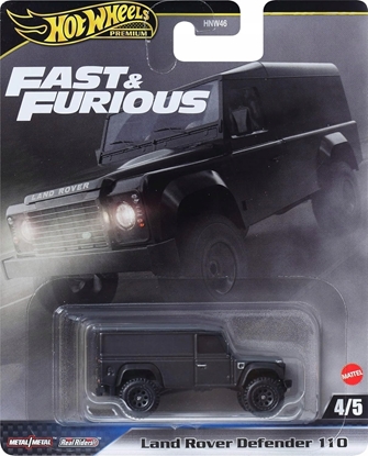 Attēls no Mattel Hot Wheels Premium Land Rover Defender 110 1:64- Szybcy i Wciekli