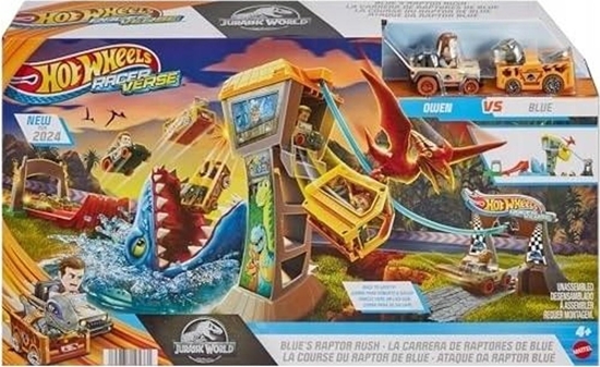 Picture of Mattel HW KOLEJKA LINOWA BLUE JURASSIC WORLD HTP12 WB3