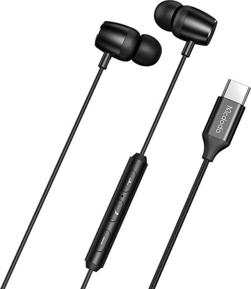 Picture of Suchawki Mcdodo Suchawki douszne, przewodowe Mcdodo HP-1050, USB-C (czarne)