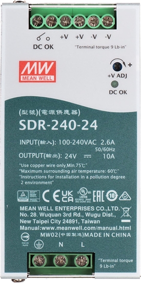 Picture of Mean Well ZASILACZ IMPULSOWY SDR-240-24 MEAN WELL