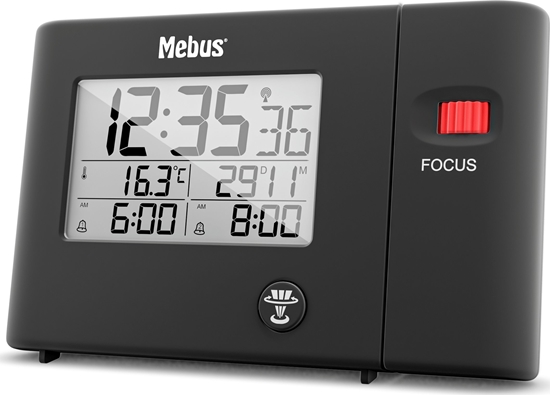 Picture of Mebus 25795 Radio controlled Alarm Clock with Projection