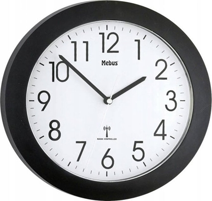 Picture of Mebus 52450 wireless wall clock black