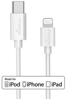 Picture of Kabel USB MediaRange USB-C - Lightning 1 m Biay (MRCS215)