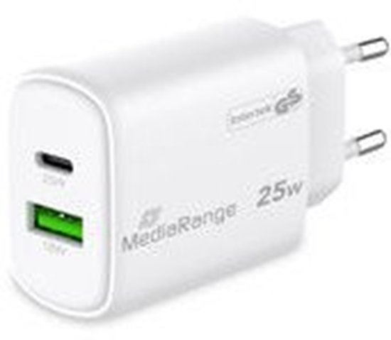 Picture of POWER ADAPTER USB/USB-C 25W/FAST MRMA112-2 MEDIARANGE