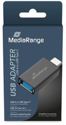 Attēls no MediaRange Universaler USB-A auf USB-C Adapter   schwarz
