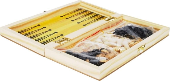 Picture of Mega Creative Gra towarzyska szachy 3w1 w drewnianym pudeku