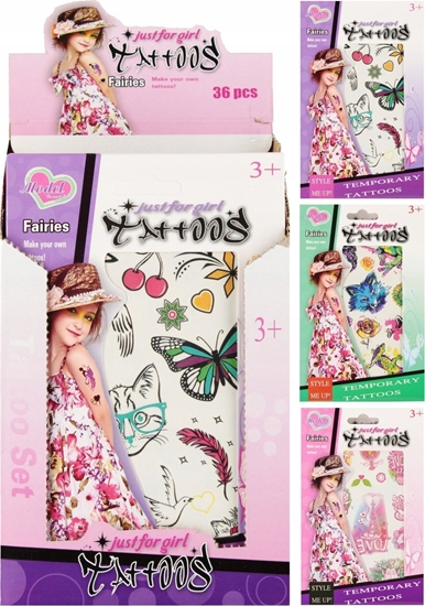 Picture of Mega Creative TATUAZ DZIEWCZYNKI 12X19 MIX3 MC DISP36/864/1728