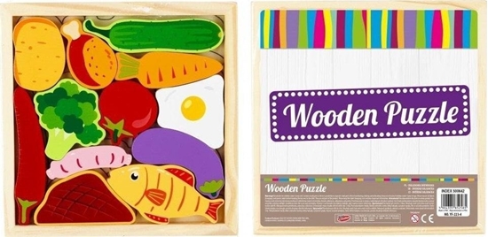 Picture of Mega Creative Ukadanka drewniana warzywa 12 elementów