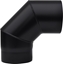 Picture of Melnā dūmvada līkums 90° ø120