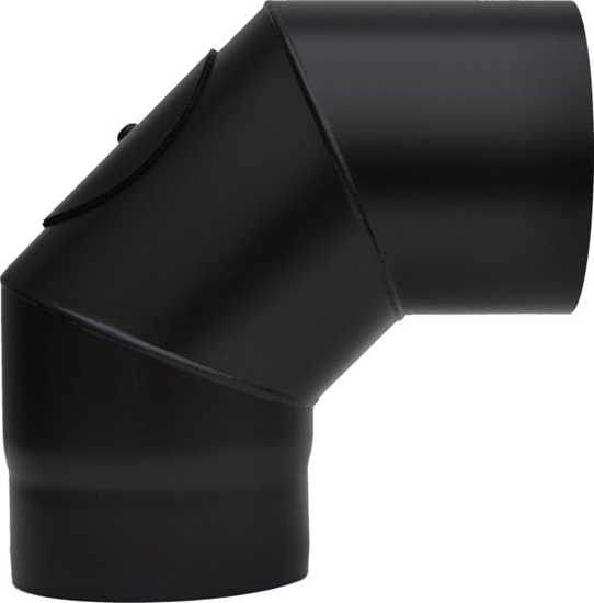 Picture of Melnā dūmvada līkums 90° ø160 ar revīziju