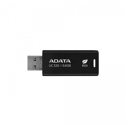 Picture of MEMORY DRIVE FLASH USB3.2 64GB/BLACK UC320-64G-RBK/BK ADATA
