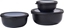 Изображение Mepal Zestaw 3 misek Cirqula okrga 350 750 1250 Nordic Black 106230041100