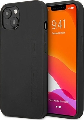 Изображение Mercedes AMG Petronas F1 Team Etui AMG do iPhone 14 6,1" czarny/black hardcase Leather Hot Stamped