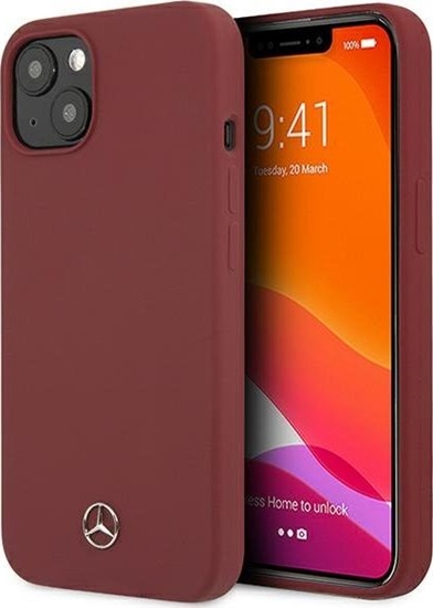 Picture of Mercedes Mercedes MEHCP13MSILRE iPhone 13 6,1" czerwony/red hardcase Silicone Line