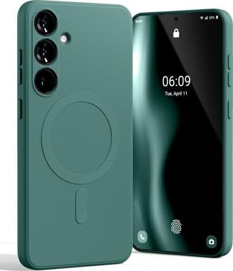 Picture of Mercury MagSafe Semi-Silicone Sam S24 FE S721 zielony /green