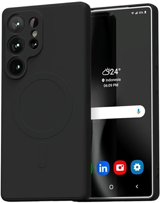 Attēls no Mercury MagSafe Semi-Silicone Sam S25    Ultra S938 czarny/black