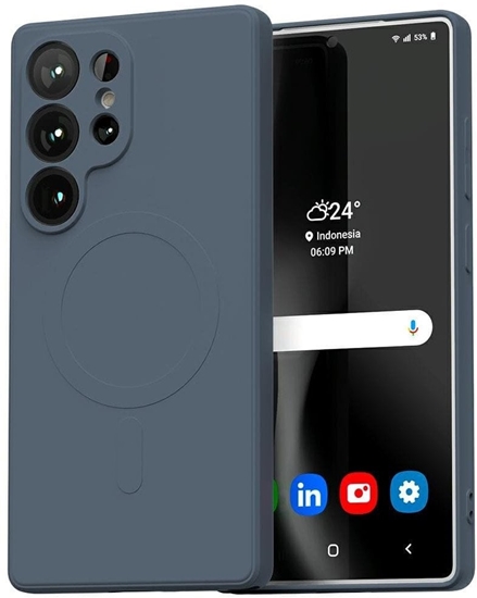 Picture of Mercury MagSafe Semi-Silicone Sam S25    Ultra S938 granatowy /sierra blue