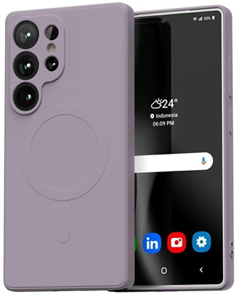 Attēls no Mercury MagSafe Semi-Silicone Sam S25    Ultra S938 liliowy fiolet /lilac purple