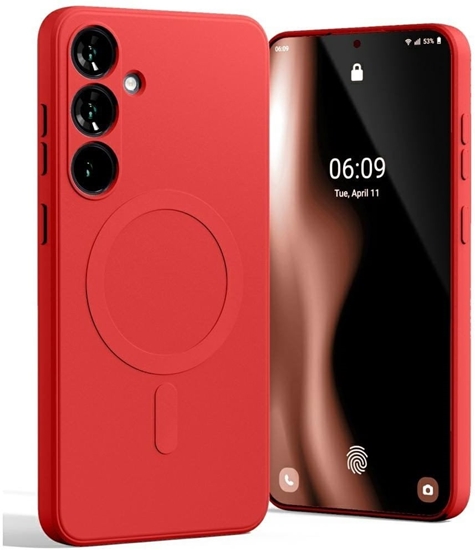 Picture of Mercury MagSafe Semi-Silicone Sam S25+   S936 czerwony /red