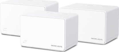 Picture of MERCUSYS AX3000 Whole Home Mesh WiFi 6 System with PoE Halo H80X (3-Pack) 802.11ax 574+2402 Mbit/s 10/100/1000 Mbit/s Ethernet LAN (RJ-45) ports 3 Mesh Support Yes MU-MiMO Yes No mobile broadband Antenna type Internal