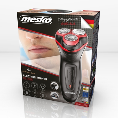 Attēls no Mesko Electric Shaver MS 2926 Charging time 8 h, NiMH, Number of shaver heads/blades 3, Black, Cordless