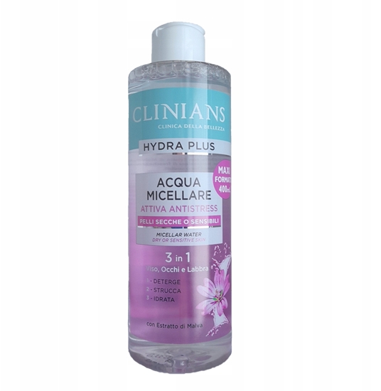 Picture of Micelinis vanduo Clinians Hydra Plus 3 in 1, 400 ml
