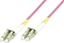 Изображение MicroConnect FIB440450P kabel optyczny 50 m LC ST OM4 Róowy