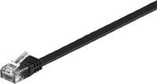 Picture of MicroConnect RJ-45/RJ-45 kat.6 U/UTP Czarny 0.5m (V-UTP6005S-FLAT)