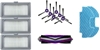 Picture of Midea | Spare Parts Kit: 6x Side Brush, 1x Main Brush, 3x HEPA Filter, 2x Mopping Cloth for I5C
