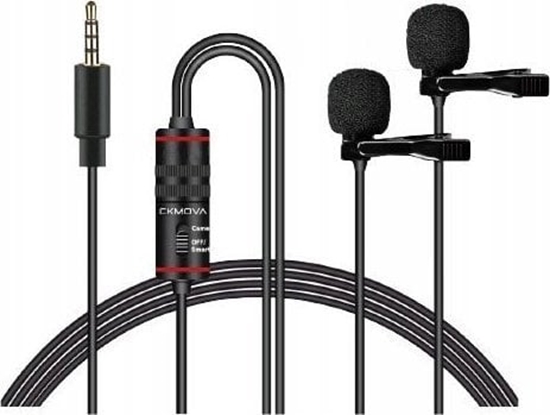 Picture of Mikrofon CKMOVA CKMOVA LCM3D - podwójny mikrofon krawatowy do kamer i smartphonów
