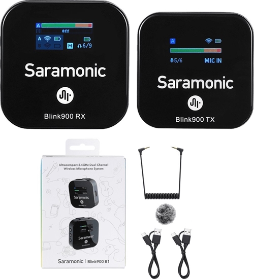 Изображение Mikrofon Saramonic Saramonic Blink900 B1 (RX + TX) Zestaw do bezprzewodowej transmisji dwiku