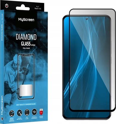 Attēls no MyScreen Protector MyScreen Protector - Szko hartowane na lekko zaokrglone ekrany DIAMOND GLASS LITE edge FULL GLUE do Apple iPhone 16 Pro 6.3"