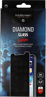 Изображение MyScreen Protector Szko hartowane z filtrem prywatnoci do iPhone 14 Pro Max 6.7 MyScreen DIAMOND GLASS AntiSPY