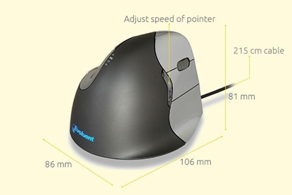 Attēls no Bakker Elkuizen BakkerElkhuizen Maus Evoluent 4 VerticalMouse links USB retail