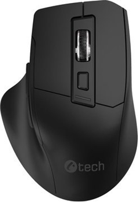 Изображение Mysz C-Tech C-TECH my Ergo WLM-05, bezdrátová, 1600DPI, 6 tlaítek, USB nano receiver, erná