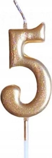Picture of MK TRADE wieczka urodzinowa "5" zota SH-719-5