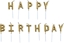 Picture of MK TRADE wieczki urodzinowe Happy Birthday metaliczne zote