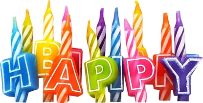 Attēls no MK Zestaw wieczek urodzinowych Happy Birthday uniwersalny