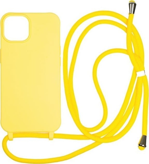 Изображение MOBILE ORIGIN Etui Lanyard Yellow - iPhone 15