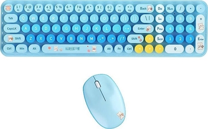 Attēls no MOFII MOFI Baby Bear Wireless Keyboard + Mouse Set (blue)