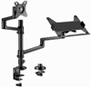 Picture of Monitora stiprinājums Gembird Desk Mounted Adjustable monitor arm with Notebook Tray