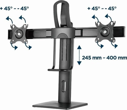 Attēls no Monitora stiprinājums Gembird Height Adjustable Monitor Desk Stand