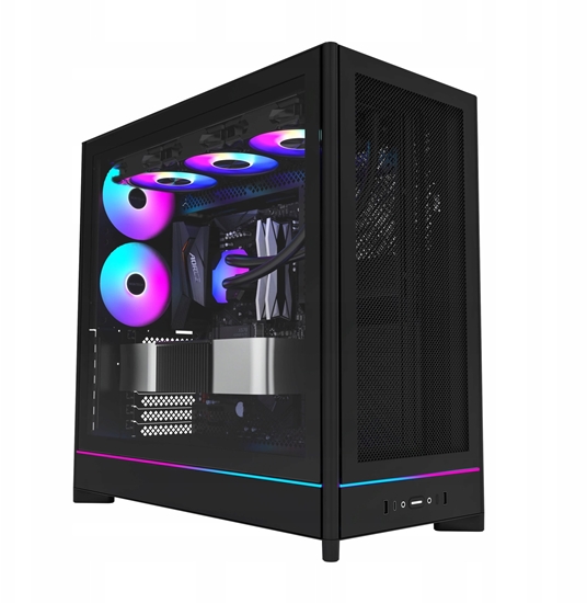 Picture of Case|MONTECH|HS01 PRO|MidiTower|Case product features Removeable HDD basket/Transparent panel|Not included|ATX|MicroATX|MiniITX|Colour Black|HS01PRO(B)