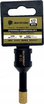 Изображение Montolit KORONA DIAMENTOWA M14  10mm WIERCENIE NA SUCHO /INDIAN PROFESSIONAL