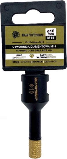Picture of Montolit KORONA DIAMENTOWA M14  10mm WIERCENIE NA SUCHO /INDIAN PROFESSIONAL
