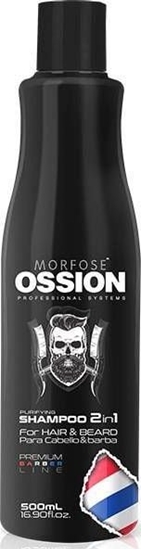 Изображение Morfose MORFOSE_Ossion Puryfing Shampoo 2in1 For Hair and Beard szampon 2w1 do wosów i brody 500ml